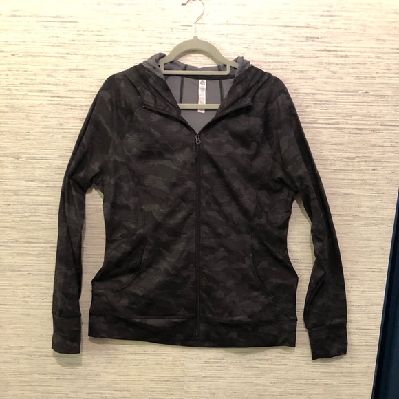 Zipper hoody black & gray muted camo - Picture 1 of 6